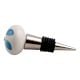 Light Blue Fan Ceramic Wine Stopper